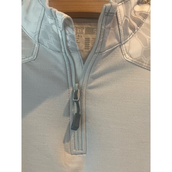 5.11 Tactical Womens Kryptek Half-Zip Pullover Shirt S Polyester/Elastane Gray/W - Picture 5 of 13